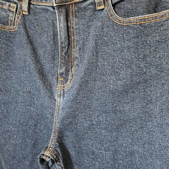 NWT FASHION NOVA I GOT IT FROM MY MAMA JEANS TAPERDARK DARK DENIM SIZE 15 - Picture 11 of 15